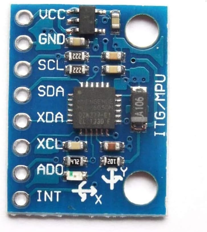 hiBCTR 3 Pieces GY-521 MPU-6050 MPU6050 3 Axis Accelerometer Gyroscope Module 6 DOF 6-axis Accelerometer Gyroscope Sensor Module 16 Bit AD Converter Data Output IIC I2C for Arduino - Image 3